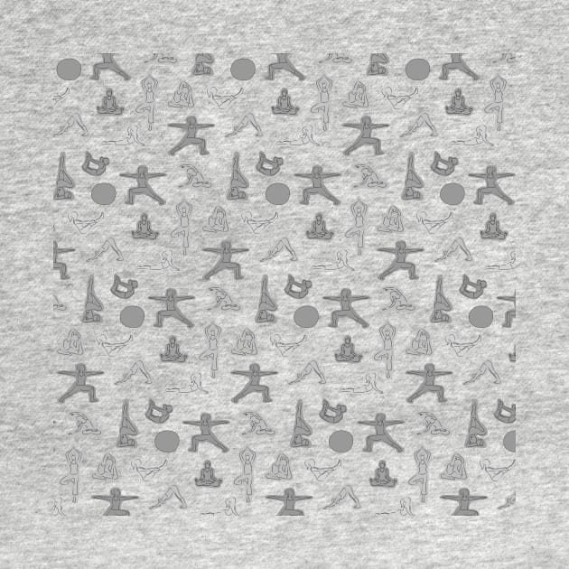 Yoga Grey Pattern by XOOXOO